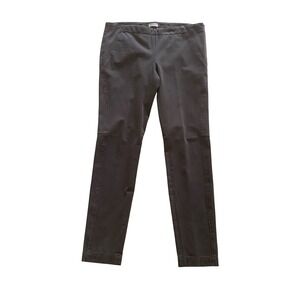 Brunello Cucinelli Charcoal Grey Slim Stretch Trousers 6 Side Zip Made in Italy
